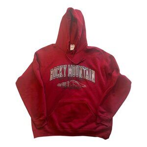 Rocky Mountain National Park Maroon Sweatshirt Old School Style